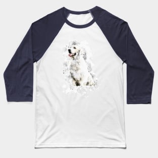 A watercolor of the Golden Retriever Dog Baseball T-Shirt